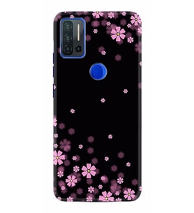Reeder P13 Blue Max Pro Kılıf Desenli Silikon Black flowers 1391