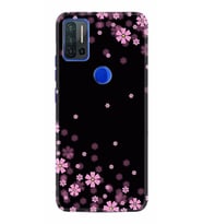Reeder P13 Blue Max Pro Kılıf Desenli Silikon Black flowers 1391