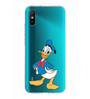 Xiaomi Redmi 9A Uyumlu Kapak Donald Duck Tasarımlı Şeffaf Silikon Kılıf