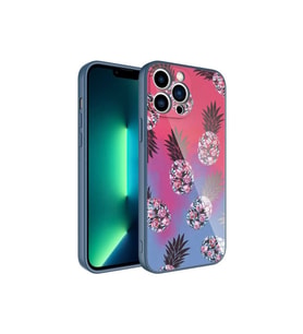 Apple iPhone 12 Pro Uyumlu Kılıf Kamera Korumalı Desenli Sert Silikon Zore Epoksi Kapak