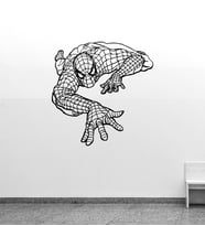 Dekoratif 3 Boyutlu Spiderman Tablo (Siyah)