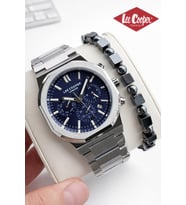 Lee Cooper Çelik Kordon Kadran Özellikleri Aktif 50 Mt Suya Dayanıklı Erkek Kol Saati FG.8263.390