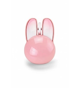 Tavşan Figürlü Kablosuz Mouse Pil Dahil Etiket Hediyeli Pembe