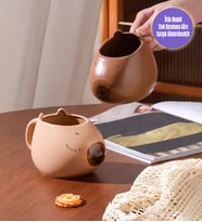 Capybara Mood Temalı Seramik Kupa