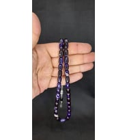 SIKMA KEHRİBAR TESBİH KOYU LACİVERT RENK KAPSÜL KESİM T-438 (Çok Renkli)