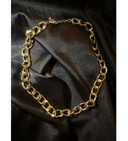 GOLD KALIN ZİNCİR VİNTAGE KOLYE