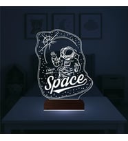 Luvivia Astronot Space Cosmos 3D Lamba - Masa Gece Lambası