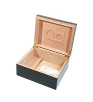 Siyah Nokta Desenli Sedir Humidor Puro Kutusu - TR9821