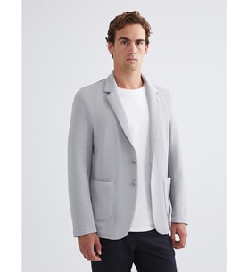 LCW Vision Gri Dar Kalıp Erkek Blazer Ceket
