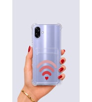 Samsung Galaxy A07 Kartlıklı Aşk Sinyali Desenli Kılıf