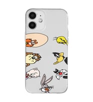 Iphone 12 Uyumlu Bugs Bunny Tüm Karakterler Tasarımlı Şeffaf Telefon Kılıfı
