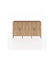Arges Konsol 4 Raflı 4 Kapaklı 176x30x99 Çam-Çam