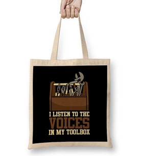 I Listen To The Voices In My Toolbox Mechanics Bez Çanta Uzun Saplı