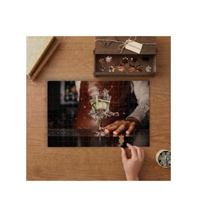 Kokteyl Tasarımı 240 parça Ahşap Puzzle Ahşap Kutuda MP03944