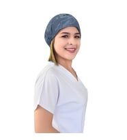 Harita Desenli Doktor Hemşire Hastane Bone (Mavi)