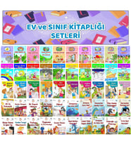 1.Sınıf Ev ve Sınıf Kitaplığı İçin Büyük Boy Eğlenceli 50 li Hikaye Seti (16 Yaprak)