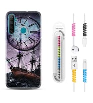 Realme 5i 5 Pro 6i 7 Pro 8 Kılıf Kablo Koruma Spiral Silikon Time 1749