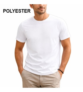 Süblimasyon Polyester Beyaz Tişört