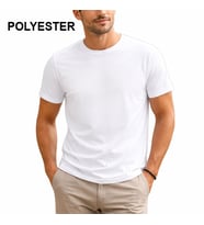 Süblimasyon Polyester Beyaz Tişört