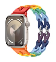 Apple Watch 10/11 42mm-38/40/41mm Kordon Silikon Örgü Ayarlanabilir 2/3/4/5/6/se (Karışık)