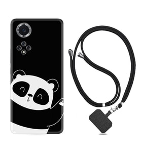 Huawei Nova Y70 Y90 Nova 9 SE  Kılıf Boyun Askılı Silikon Bay Bay Panda 1784