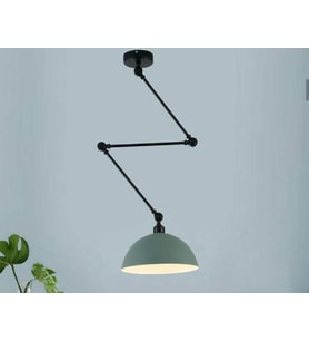 Dylight Retro Metal Dekoratif Mafsallı Akrobatik Yeşil Avize