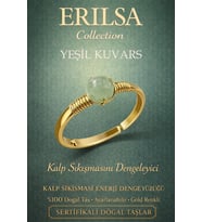 Sertifikalı Kalp Enerji Denge Yüzüğü – Yeşil Kuvars Taşı Ayarlamalı Gold Terazi Boğa Yengeç Burcu (Çok Renkli)