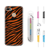 General Mobile GM8 Go GM9 GM20 Pro Plus Kılıf Kablo Koruma Spiral Silikon Leopar Yeni 1676