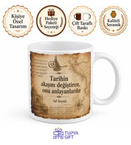 Tarihçiye Hediye Eski Metinler Arşiv Belgeleri İmparatorluk Çöküşü Tarihin Akışı Kupa Bardak