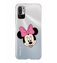 Xiaomi Redmi Note 10 5G Uyumlu Kapak Minnie Mouse Tasarımlı Şeffaf Silikon Kılıf