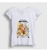 Presmono Kadın Beyaz Promise Anime Avatar The Last Airbender T-Shirt 262532tt