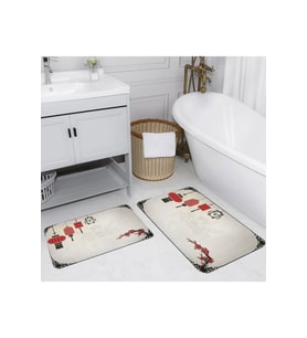 Eliana Home Baskılı 2'li Banyo Paspas Takımı RVG5081