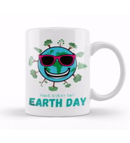Make Every Day Earth Day 2021 Kupa Bardak Porselen