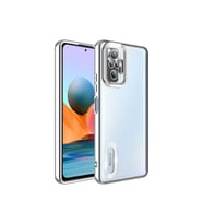 Xiaomi Redmi Note 10 Pro Uyumlu Kılıf Kamera Korumalı Logo Gösteren Zore Omega Kapak