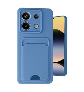 Xiaomi Redmi Note 13 Pro 5g Kılıf Kelvin Kartvizitli Silikon - Mavi
