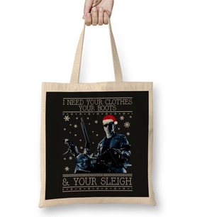 I Need Your Clothes Terminator Christmas Knit I Need Your Clothes Terminator Christmas Knit Bez Çanta Uzun Saplı