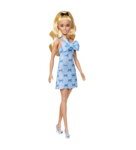Barbie Büyüleyici Parti Bebekleri Mavi Fiyonklu Elbiseli FBR37-HYT93