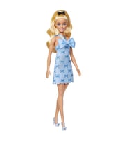 Barbie Büyüleyici Parti Bebekleri Mavi Fiyonklu Elbiseli FBR37-HYT93