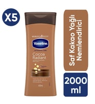 Vaseline Vücut Losyonu Saf Kakao Yağlı Nemlendirici Losyon 400 Ml 5 Adet Intensive Care Kakao Işıltısı Advanced Repair Dry Skin
