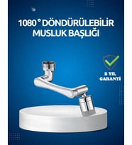 Northcity Dönen Musluk Başlığı 1080° Ayarlanabilir Filtreli Sprey Uç - Su Sıçramasını Önler, Konforu Artırır