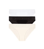 3 lü Paket Şahin Bayan Dantelli Likralı Bikini Külot 30623