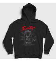 Presmono Unisex Siyah Hourglass Metal Savatage Kapüşonlu Sweatshirt 549067tt