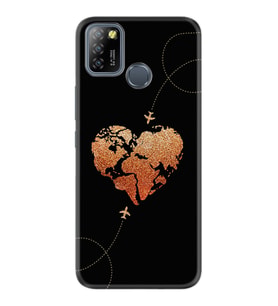 INFINIX Smart 4 5 6 Zero 8 S5 Pro Kılıf Desemli Silikon Plane Heart 1721