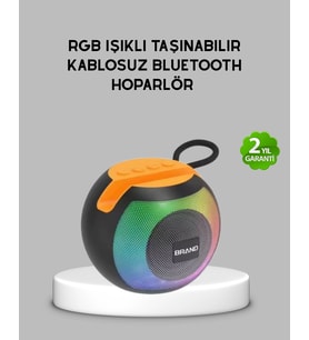 Bluetooth 5.0 Hoparlör - Rgb Işıklı, Güçlü Bas Ve 360° Surround Ses