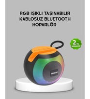 Bluetooth 5.0 Hoparlör - Rgb Işıklı, Güçlü Bas Ve 360° Surround Ses