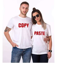 Tshirthane Copy Paste Kopyala Yapıştır Sevgili Kombinleri Tshirt Kombini (Tek Ürün Fiyatıdır.)