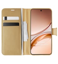 Microsonic Vivo V50 Lite 5G Kılıf Delux Leather Wallet Gold (Gold)