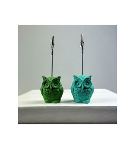 Baykuş Not Tutucu 2'li Set (yeşil - Buz Yeşili)