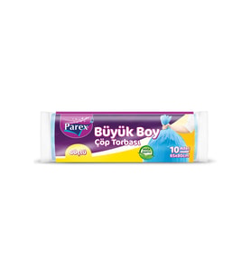 Güçlü Çöp Torbası Büyük  Boy 10'lu 65 x 80 cm