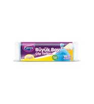 Güçlü Çöp Torbası Büyük  Boy 10'lu 65 x 80 cm